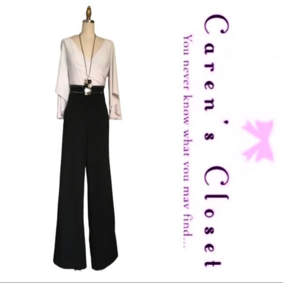 NWOT Adrianna Papell Flutter Sleeve Jumpsuit - Picture 4 of 8